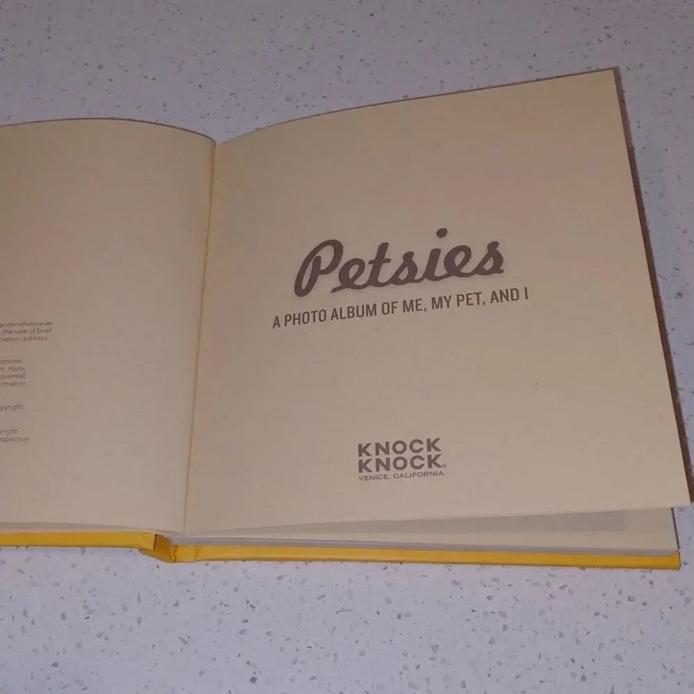 NEW Petsies a Photo Album of Me, My Pet, and I Photo Album Book